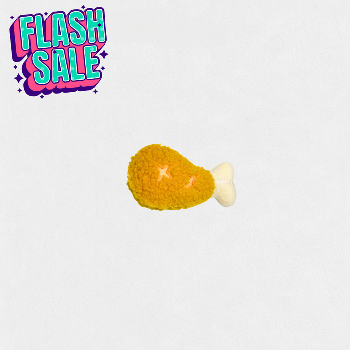 Woofunny Drumstick Plush Squeaky Dog Toy