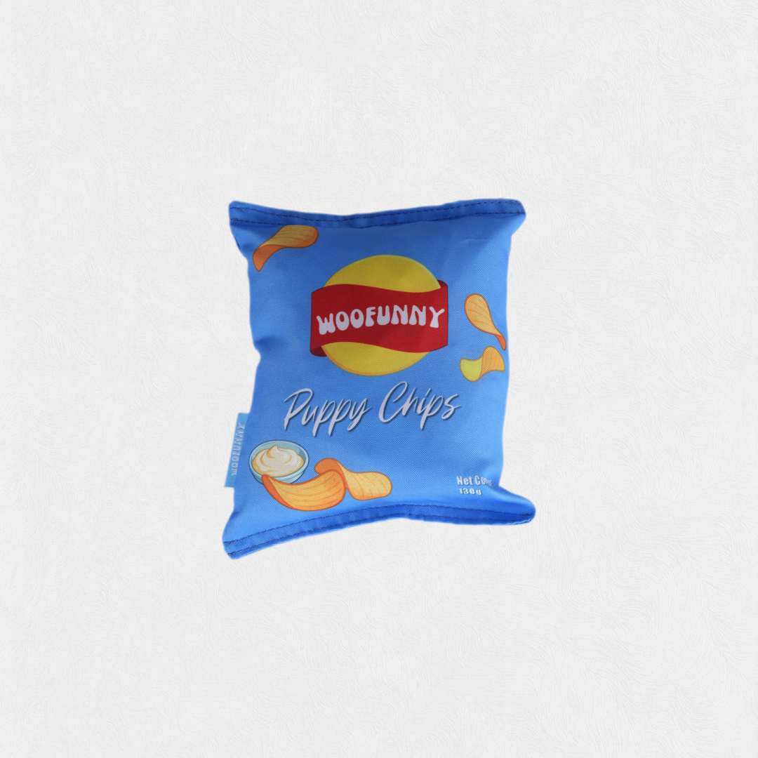 Woofunny Puppy Chips Plush Squeaky Dog Toy