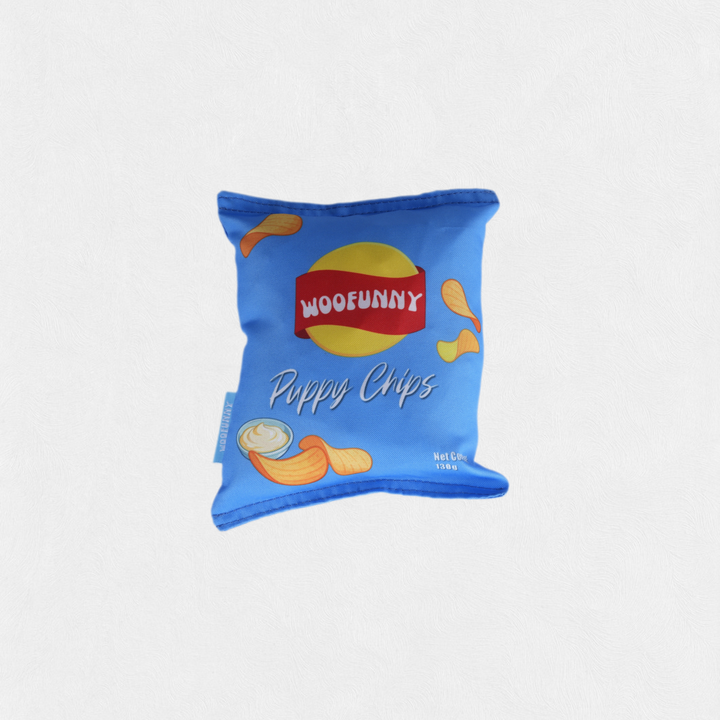 Woofunny Puppy Chips Plush Squeaky Dog Toy