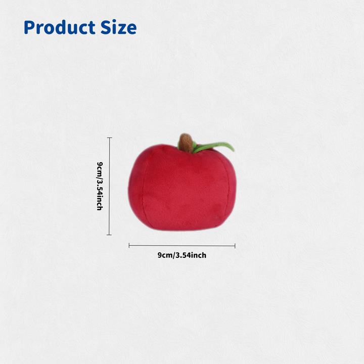 Woofunny Christmas Apple Plush Squeaky Dog Toy