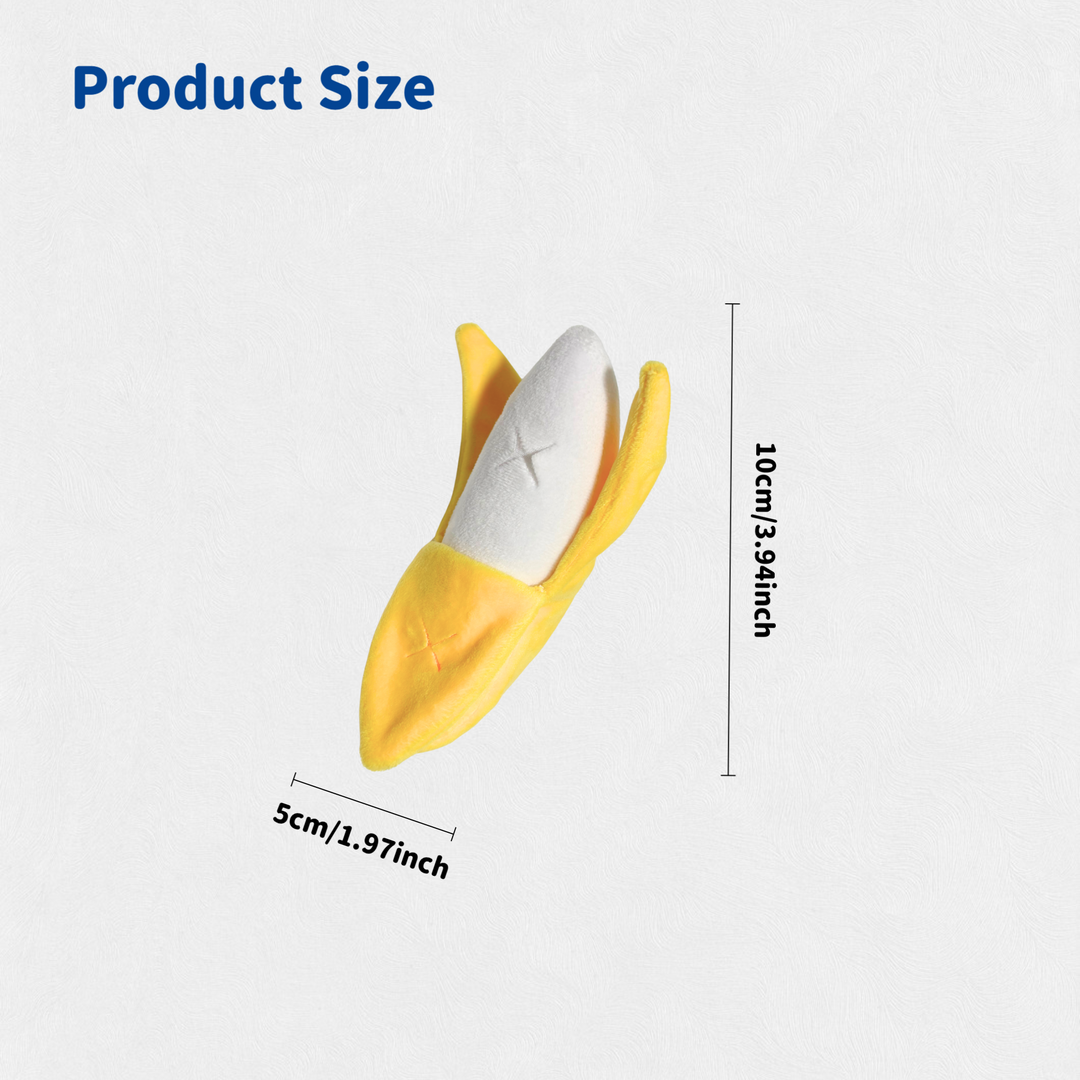 Woofunny Banana Plush Squeaky Dog Toy