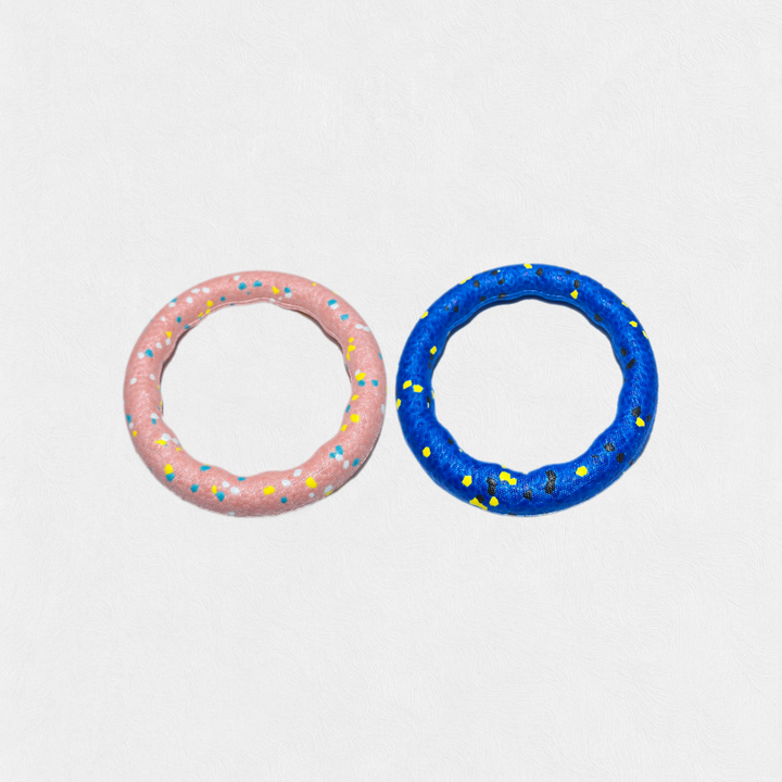 Woofunny ETPU Ultra Soft Elastic Dog Tug Ring Toy