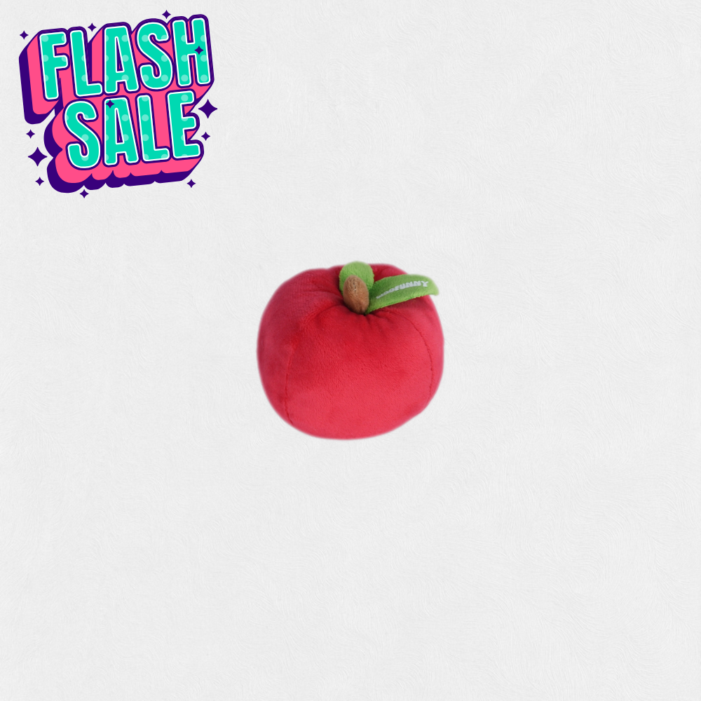 Woofunny Christmas Apple Plush Squeaky Dog Toy