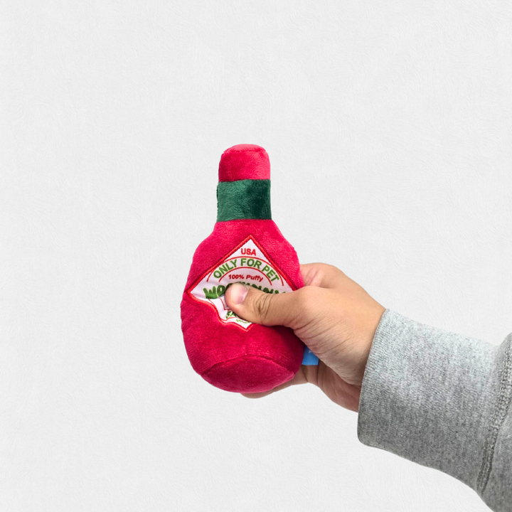 Woofunny Sauce Plush Squeaky Dog Toy